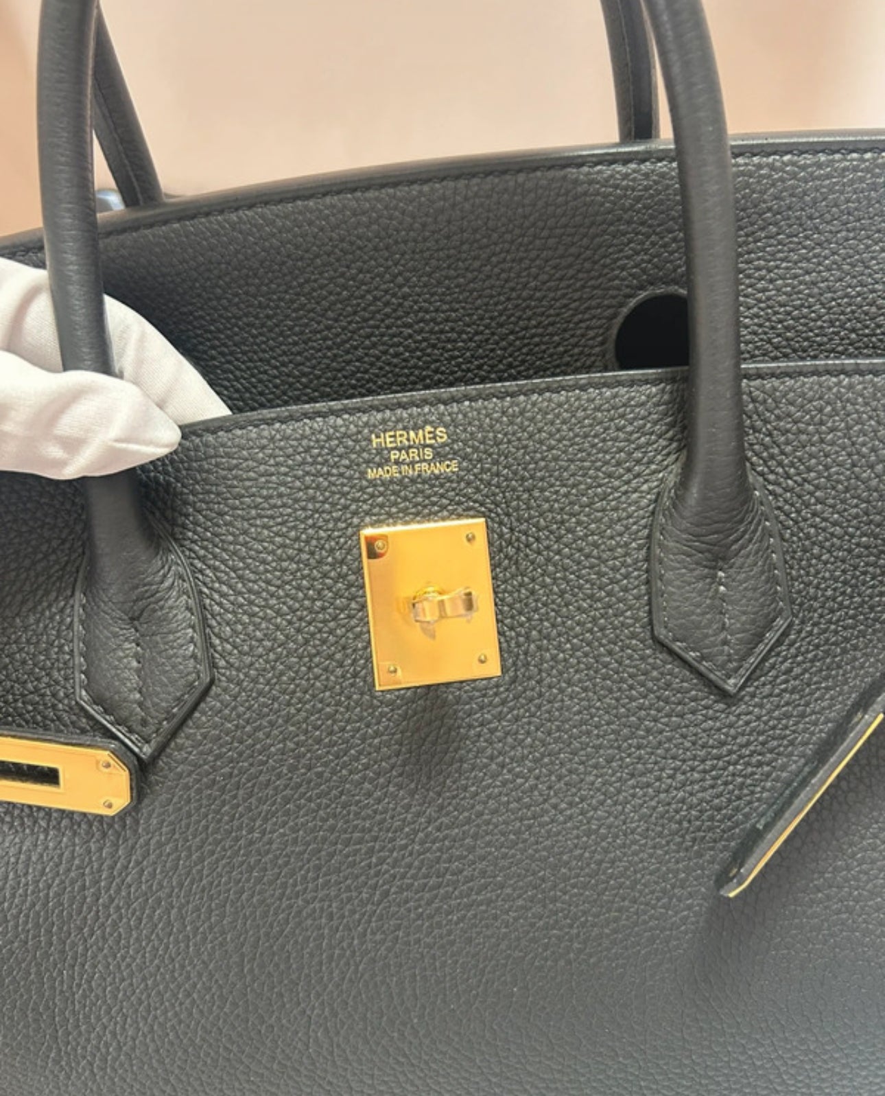 Birkin 40 Noir Goldhardware