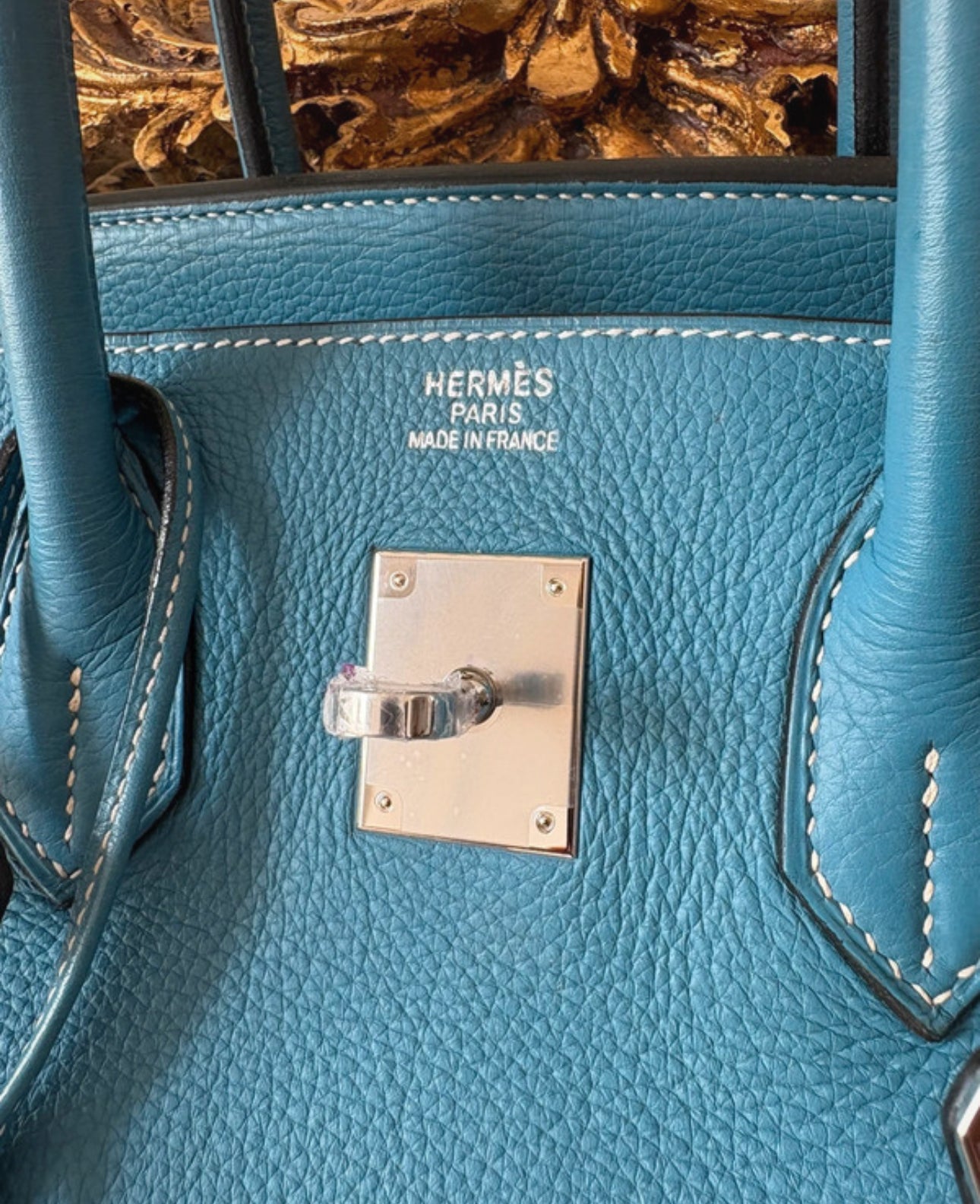 Birkin 35 bleu jean
