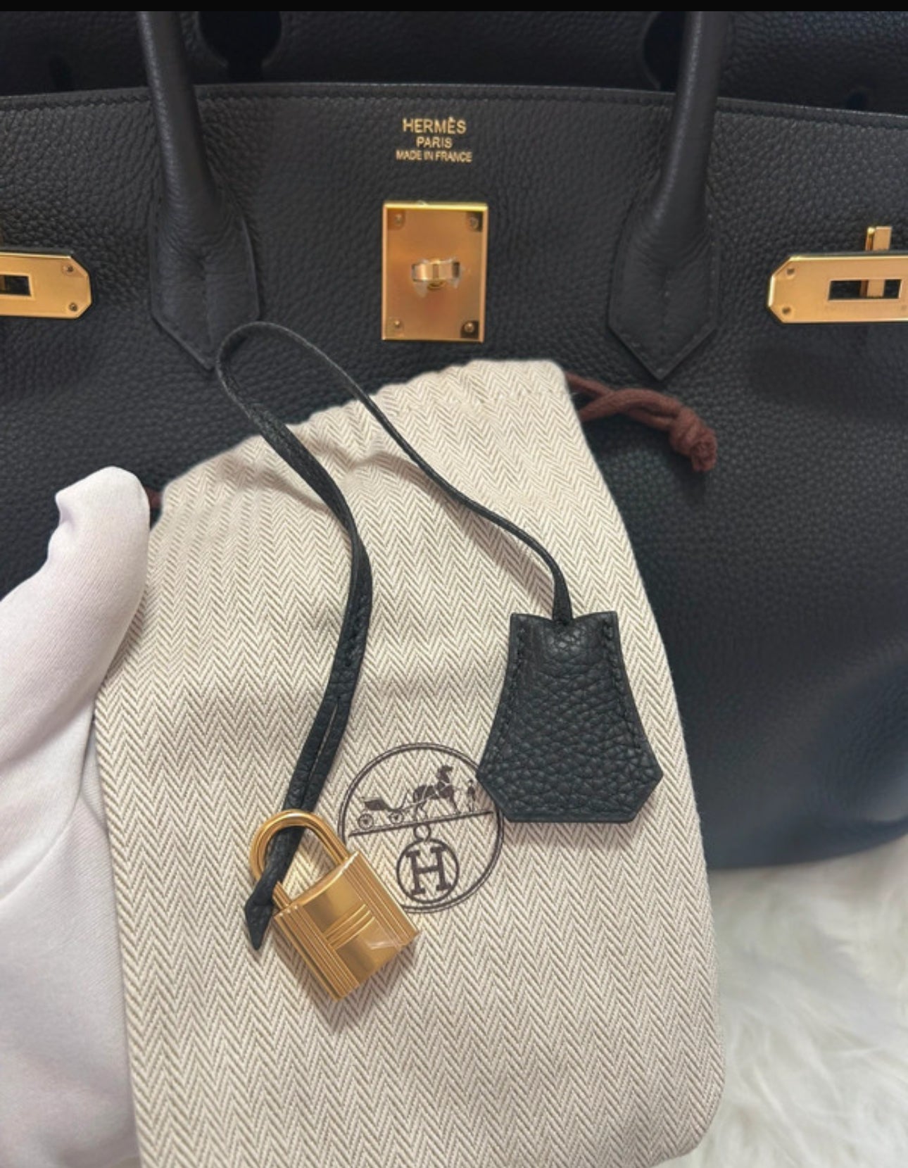 Birkin 40 Noir Goldhardware