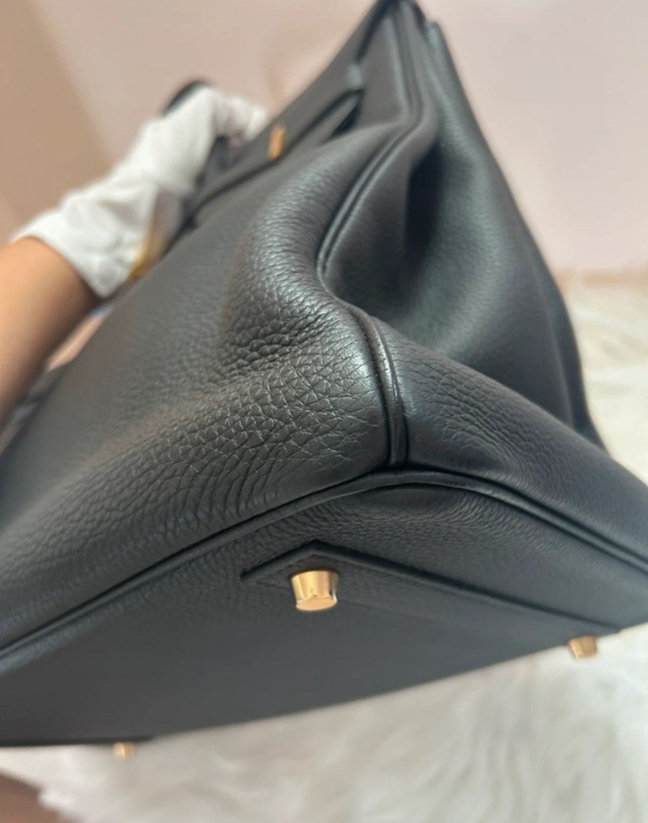 Birkin 40 Noir Goldhardware