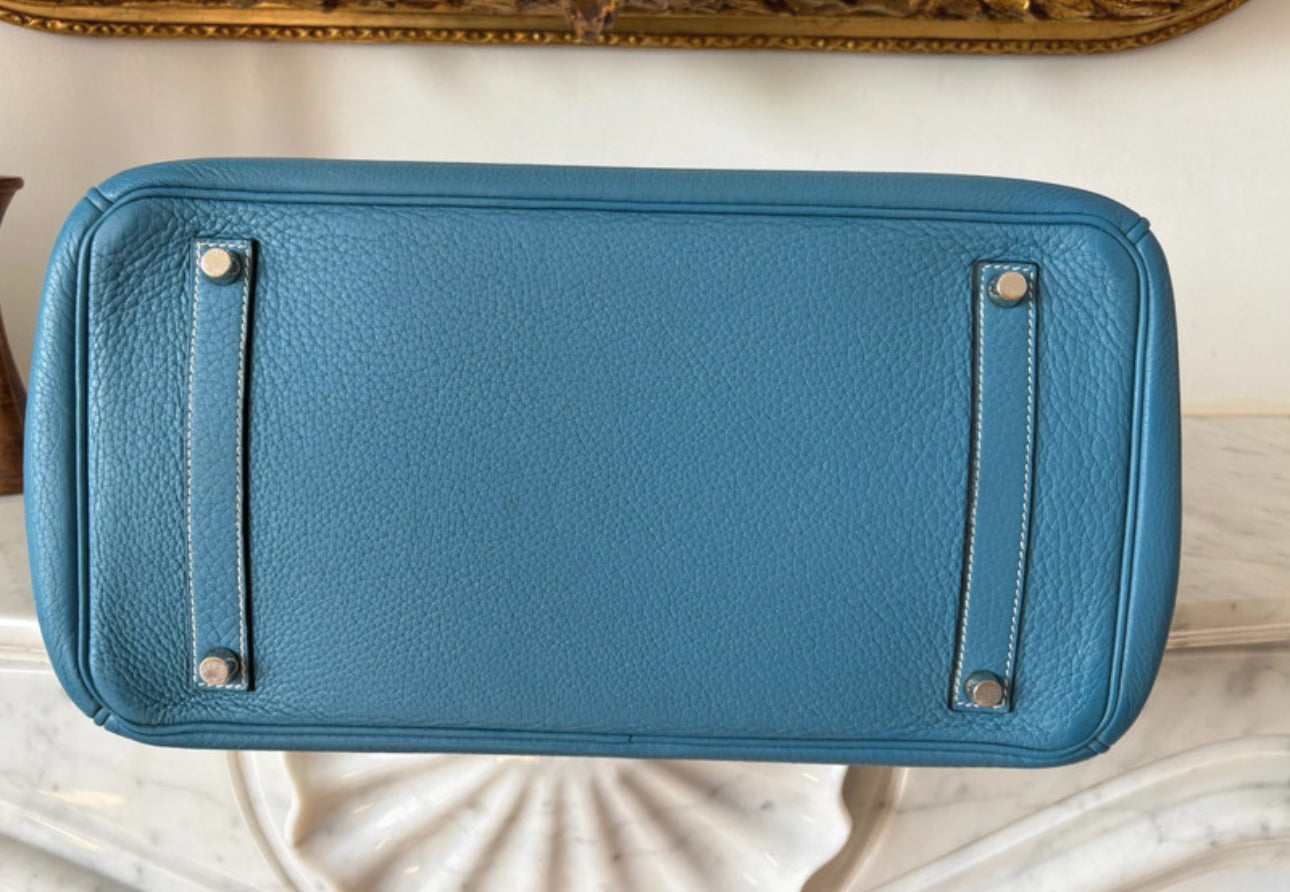 Birkin 35 bleu jean
