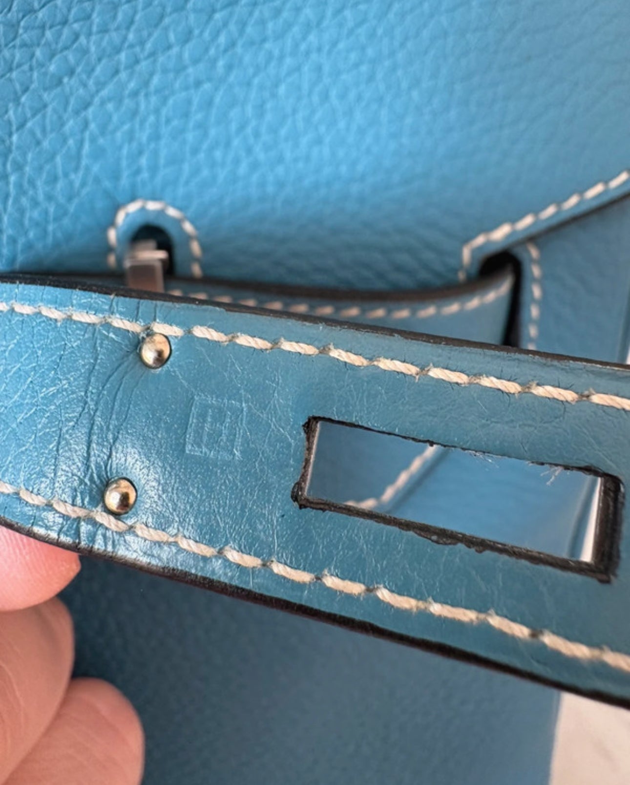 Birkin 35 bleu jean