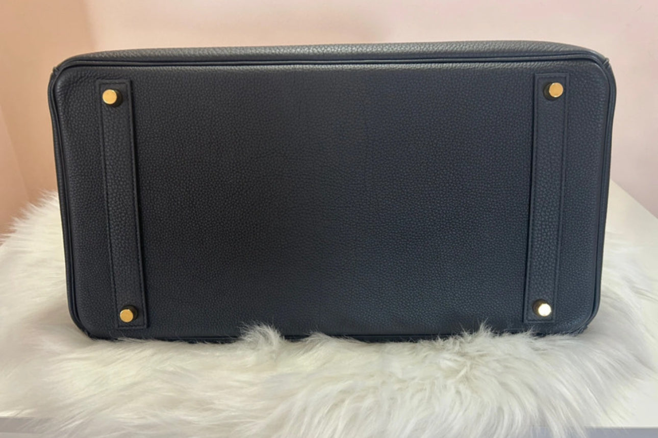 Birkin 40 Noir Goldhardware