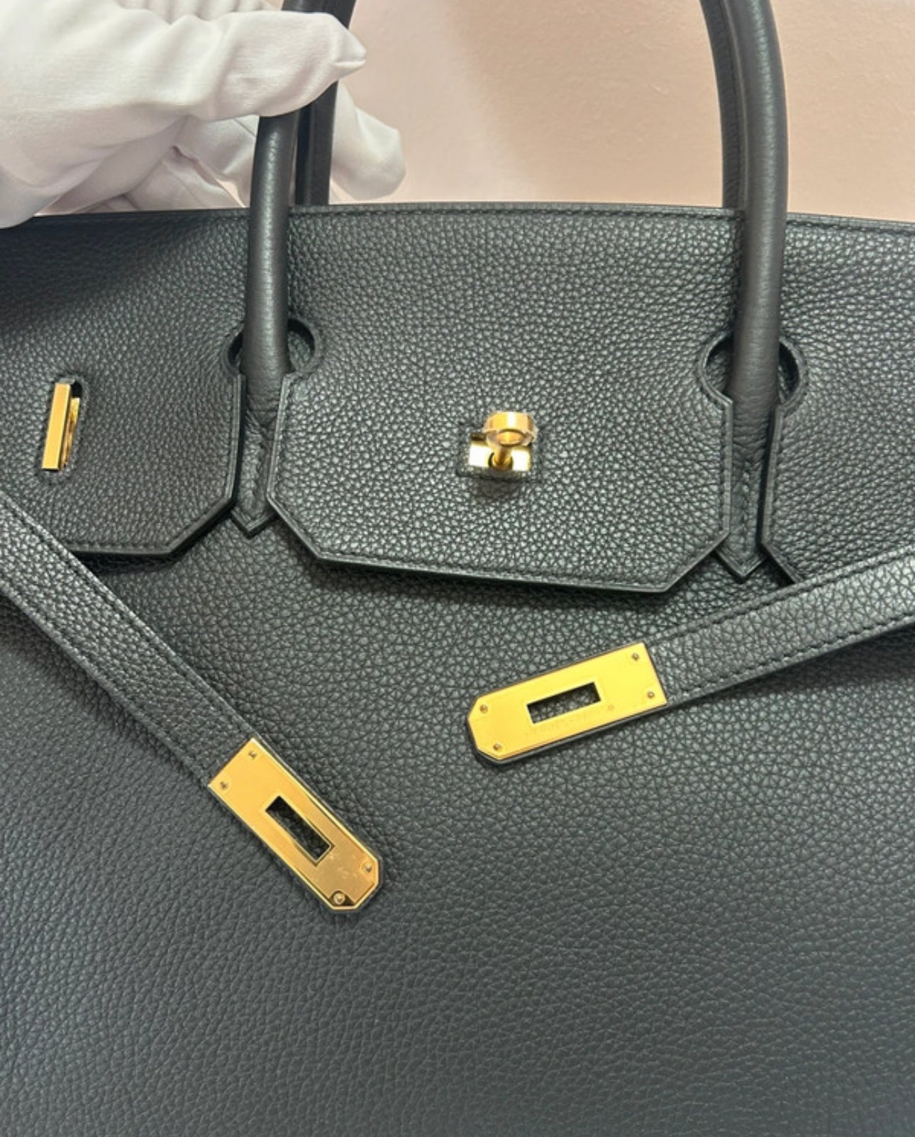 Birkin 40 Noir Goldhardware