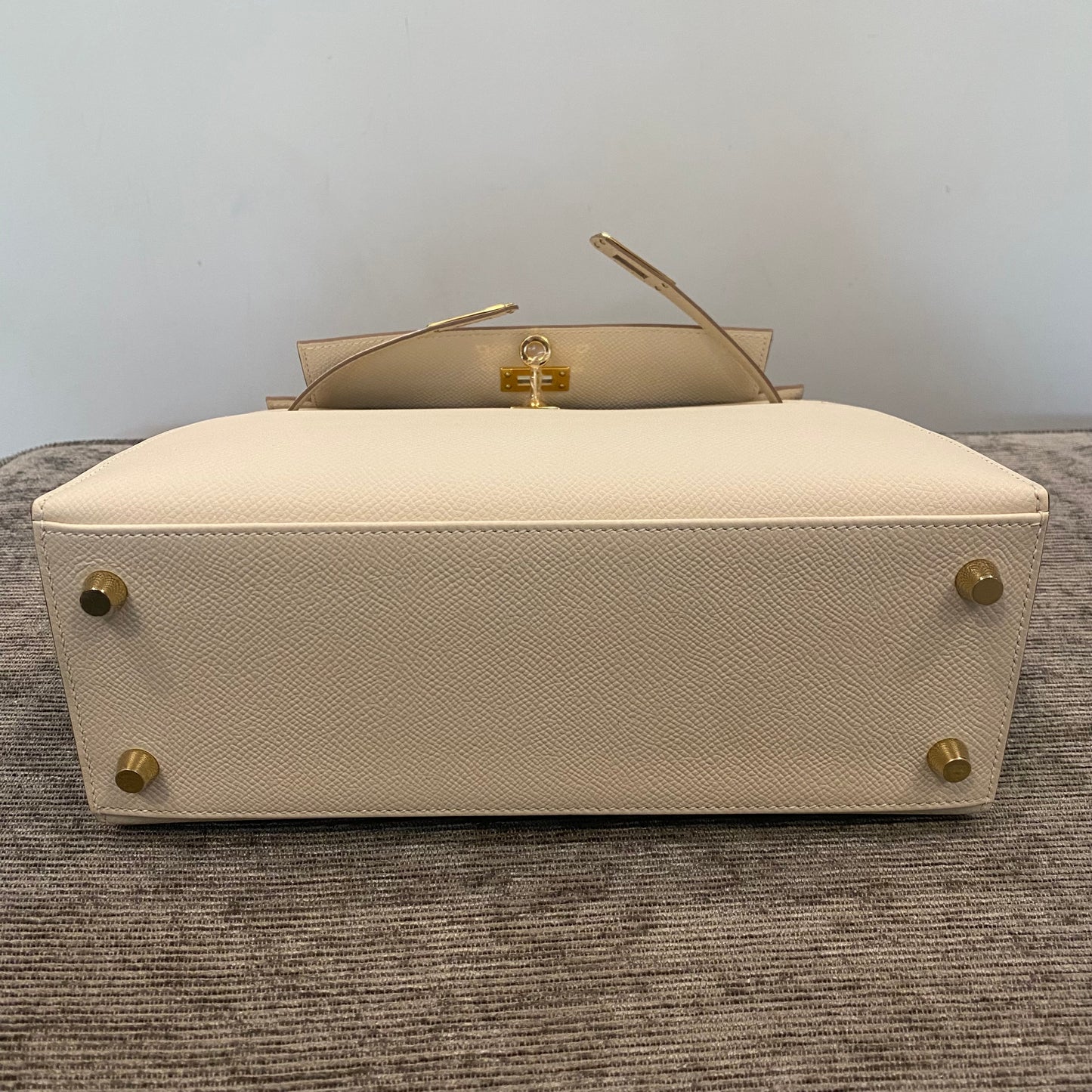 Kelly 25 craie sellier Gold Hardware