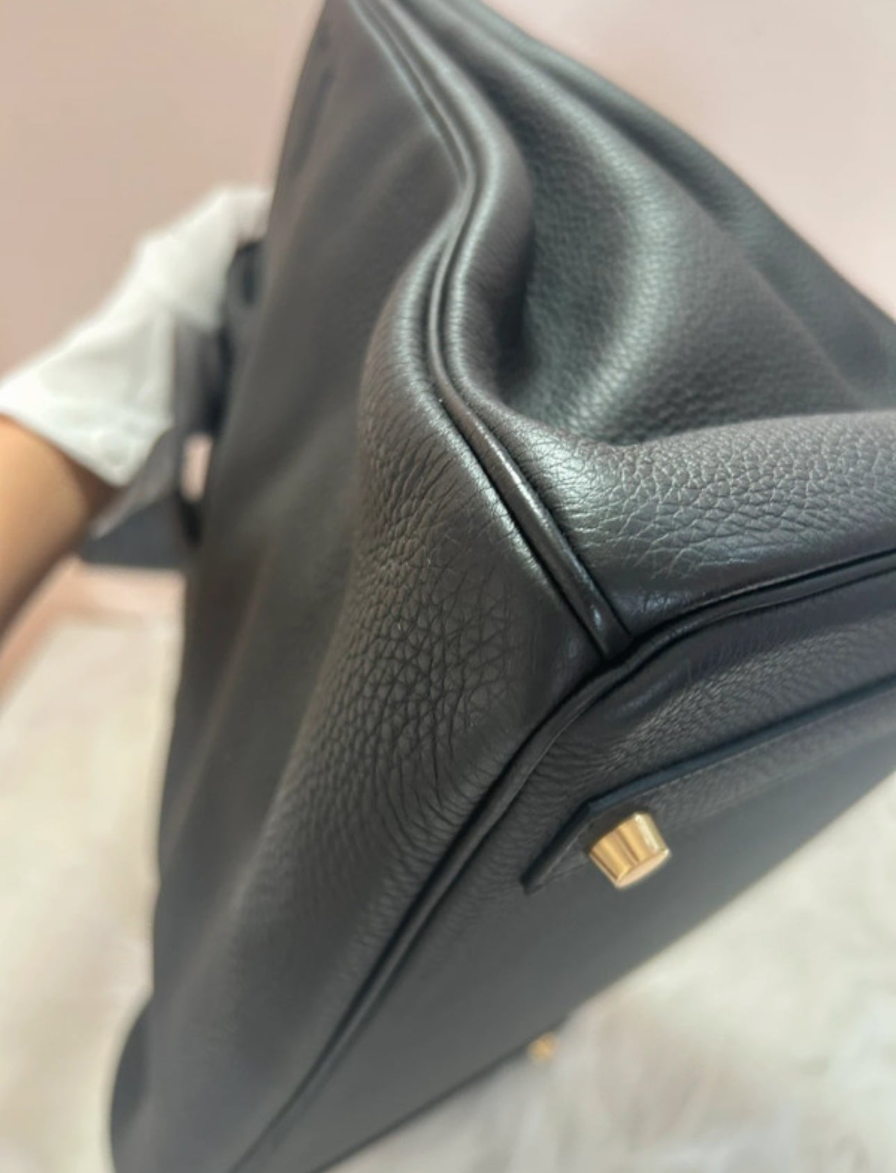 Birkin 40 Noir Goldhardware