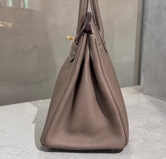 Hermès Birkin 30 Etoupe – Gold Hardware