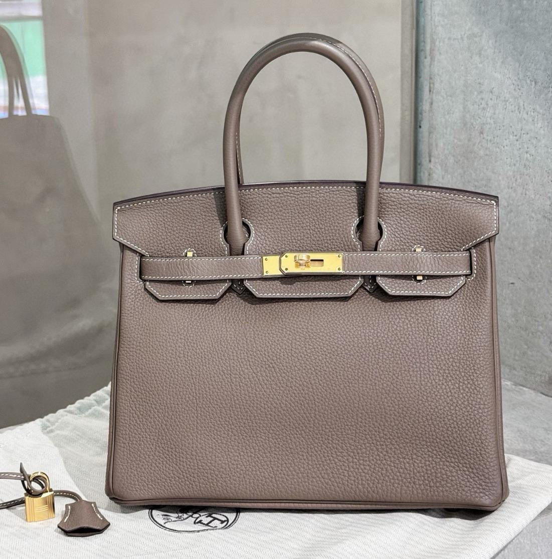 Hermès Birkin 30 Etoupe – Gold Hardware